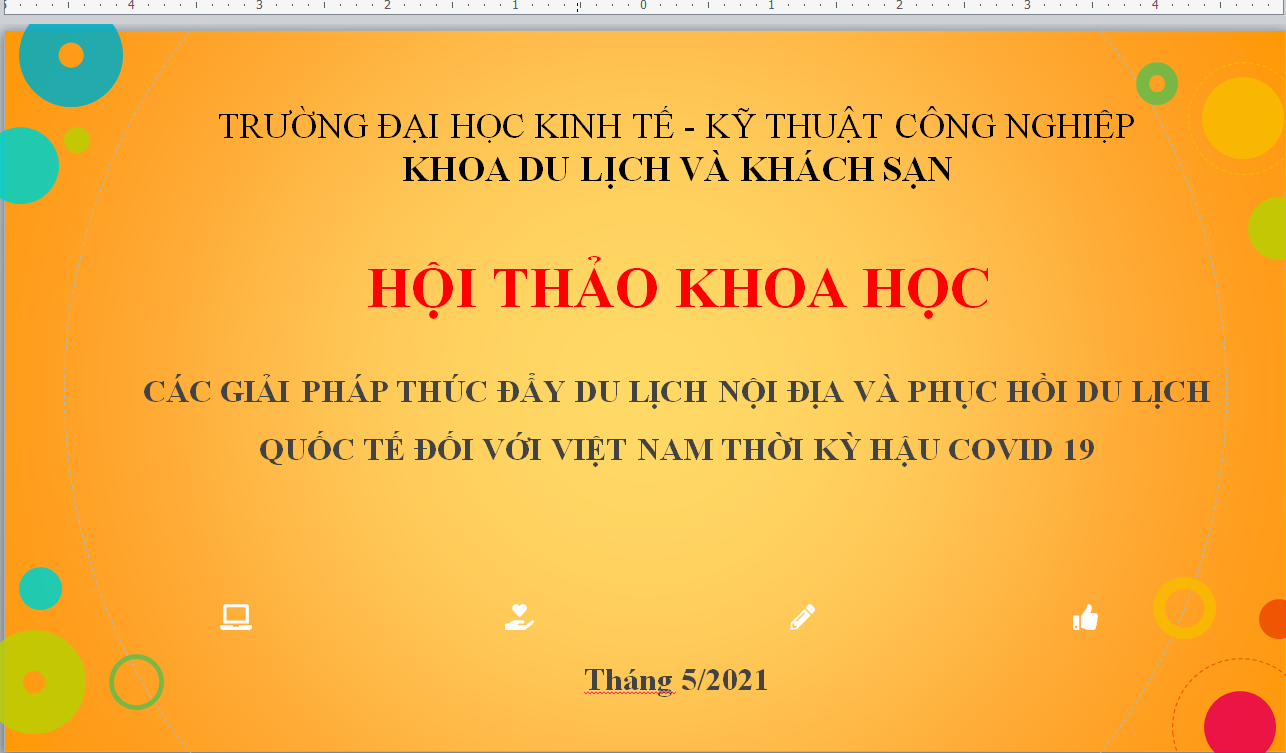 HỘI THẢO KHOA HỌC THÁNG 5 NĂM 2021
