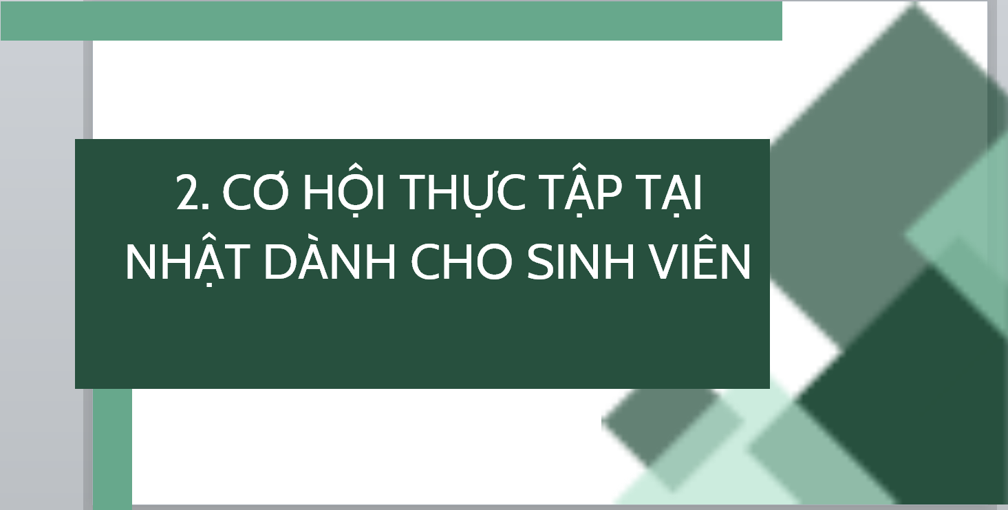 Thực tập tại Nhật