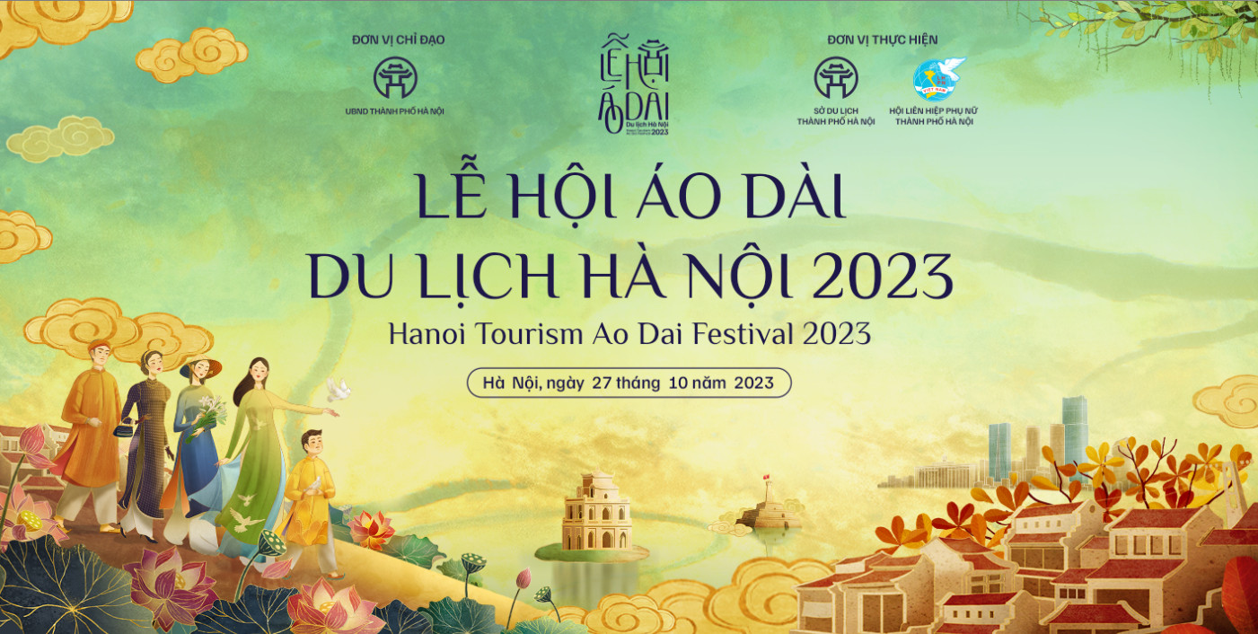 le hoi ao dai du lich HN2023
