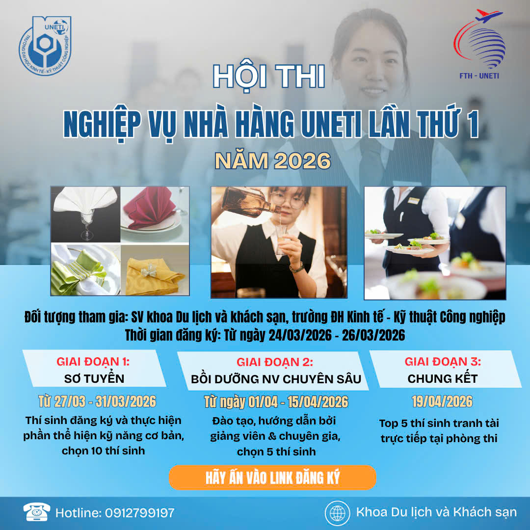 Hội thi Nghiệp vụ nhà hàng 2026